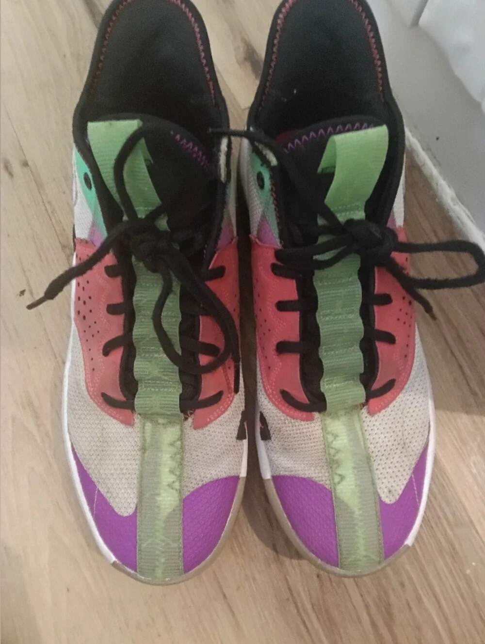 NIKE Air Jordan React Elevation White Black Hyper Violet CK6618 101 Size 12